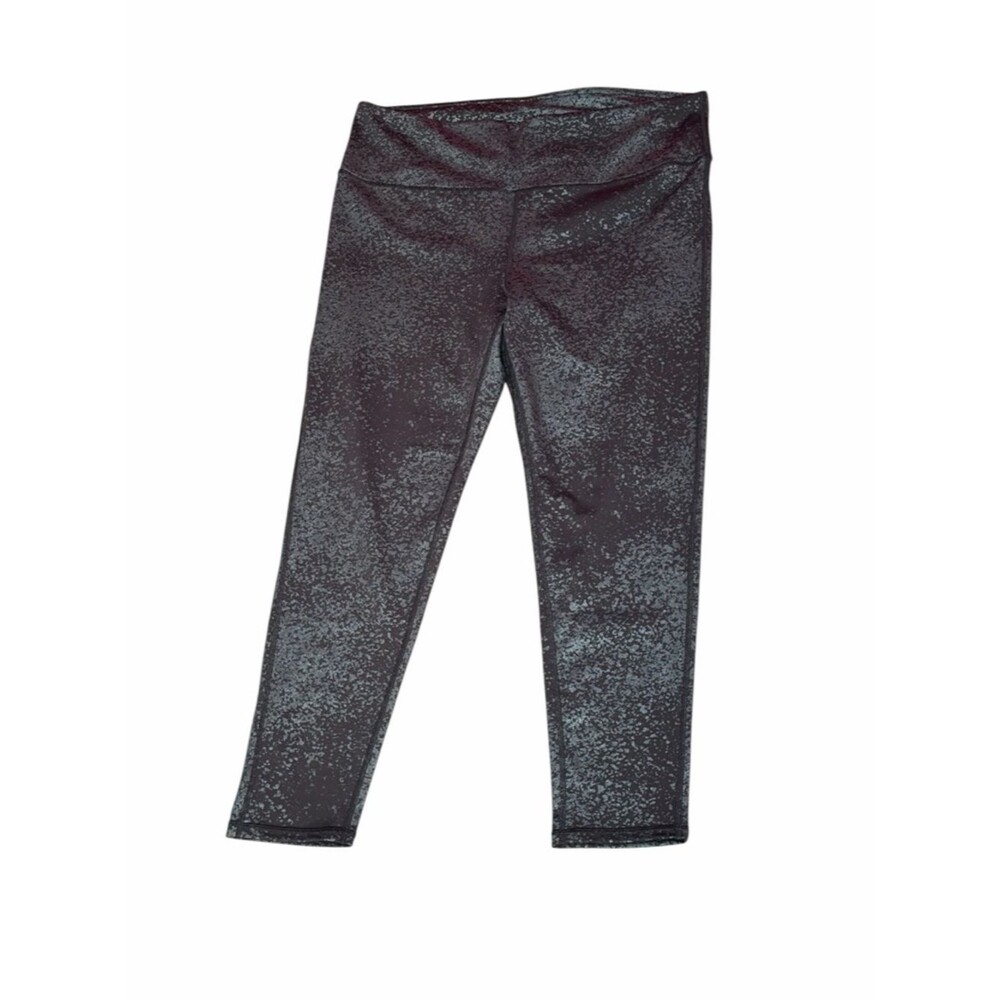 Mono B Black Glitter High-Rise Leggings 1X NWOT